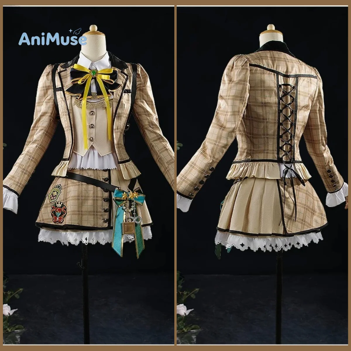 Neo Universe Neo Universe Cosplay Costume Female Yellow Dress Role Play Clothes Halloween Comic Con AniMuse
