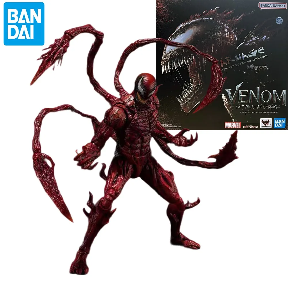 

Original BANDAI S.H.Figuarts Venom Let There Be Carnage In Stock Anime Action Collection Figures Model Toys