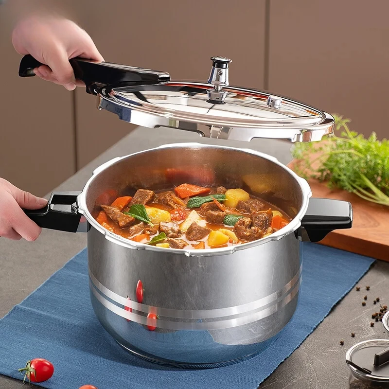 24cm Stainless Steel Pressure Cooker Home Gas Induction Cooker Universal 7L Large Capacity Explosion-proof Pressure Cooker