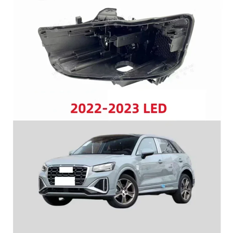 Auto base do farol para Audi Q2, farol para carro, casa traseira, traseira, 2018, 2019, 2020, 2021, 2022, 2023