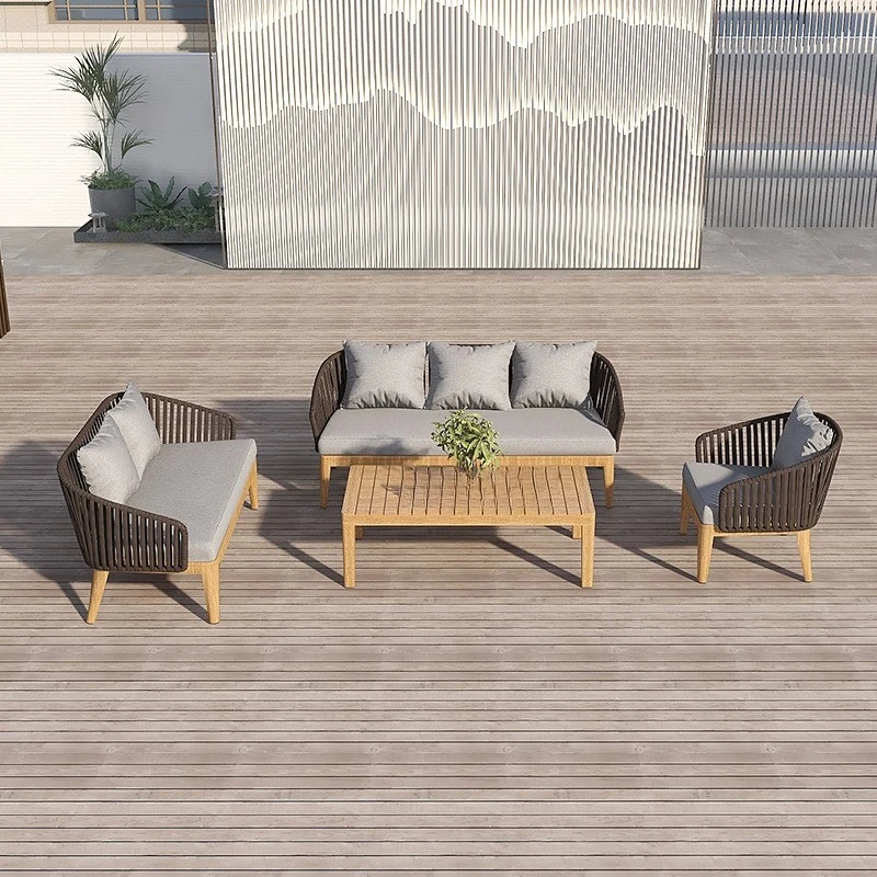 

Nordic outdoor table, chairs, sofa three-piece garden outdoor balcony villa