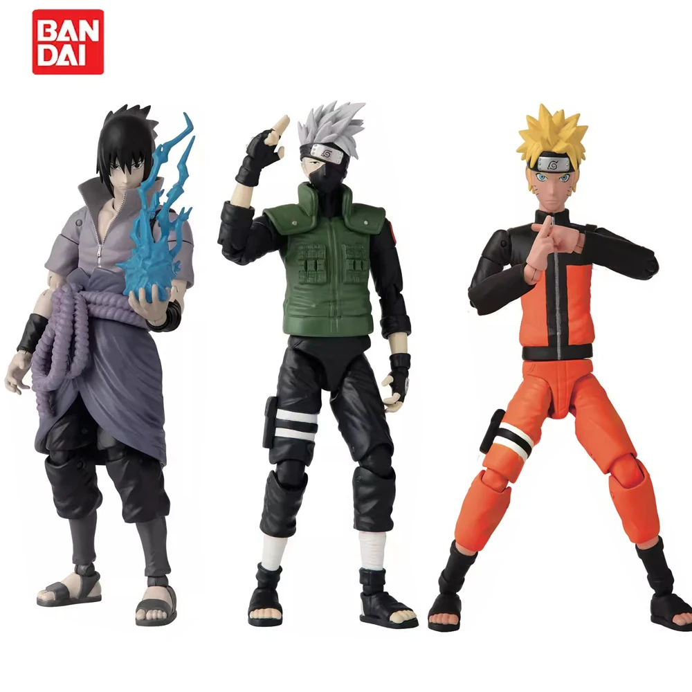 

BANDAI Naruto Anime Figure Garage Kit Uchiha Sasuke Hatake Kakashi Periphery Collection Model Toys Ornament Kids Christmas Gifts