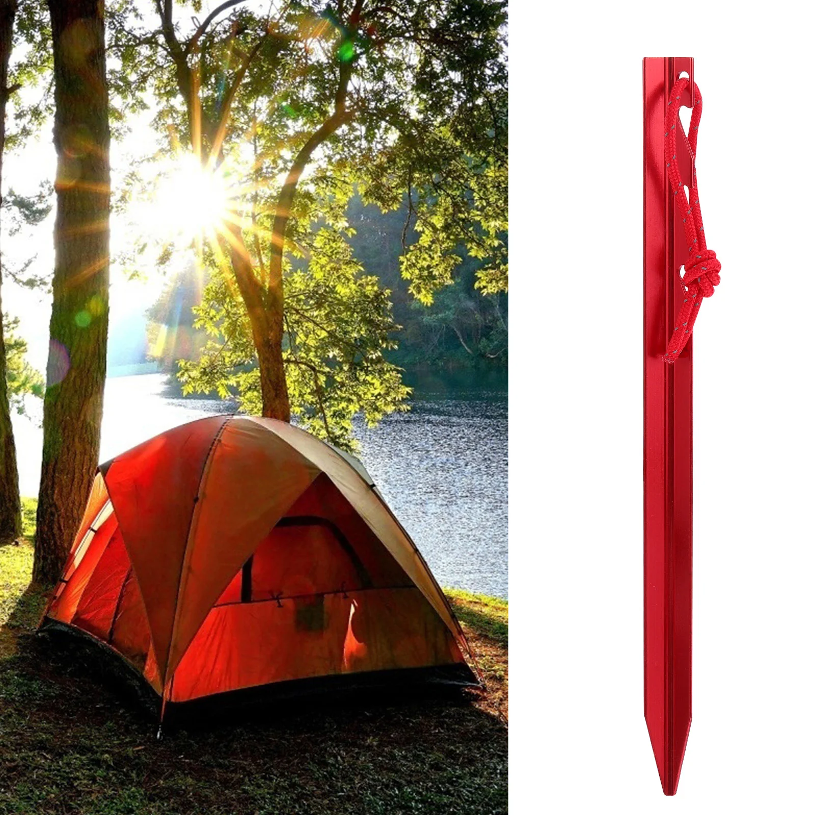 

5 Pcs Tent Pegs Camping Supplies Stakes Heavy Duty Outdoors Canopy Ground Accessories Tool for