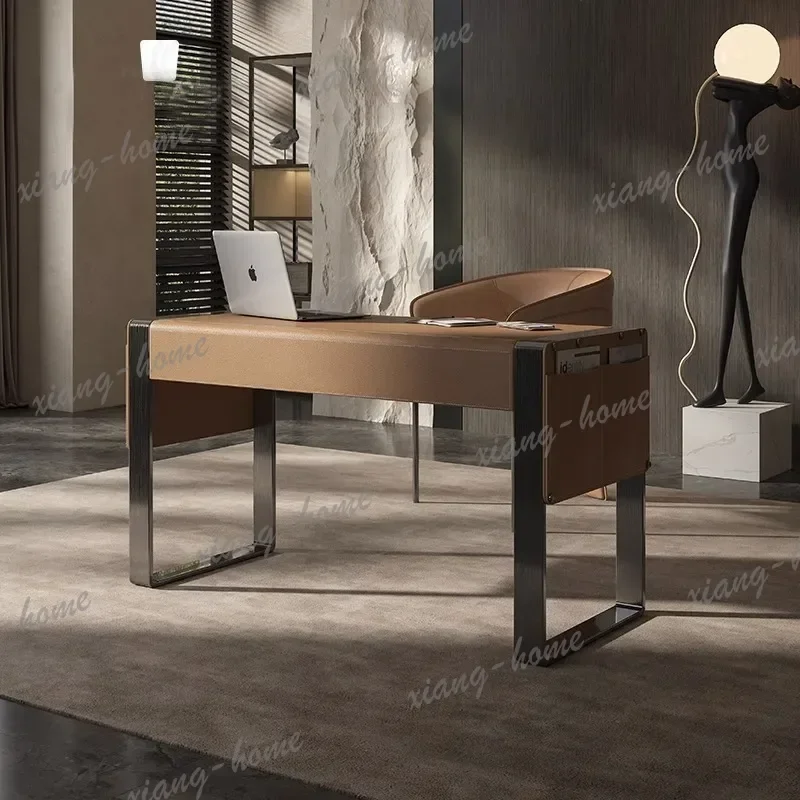 Executive Wooden Office Desk Luxury European Minimalist Organizers Office Desk Space Saving Study Escrivaninha Unique Furniture