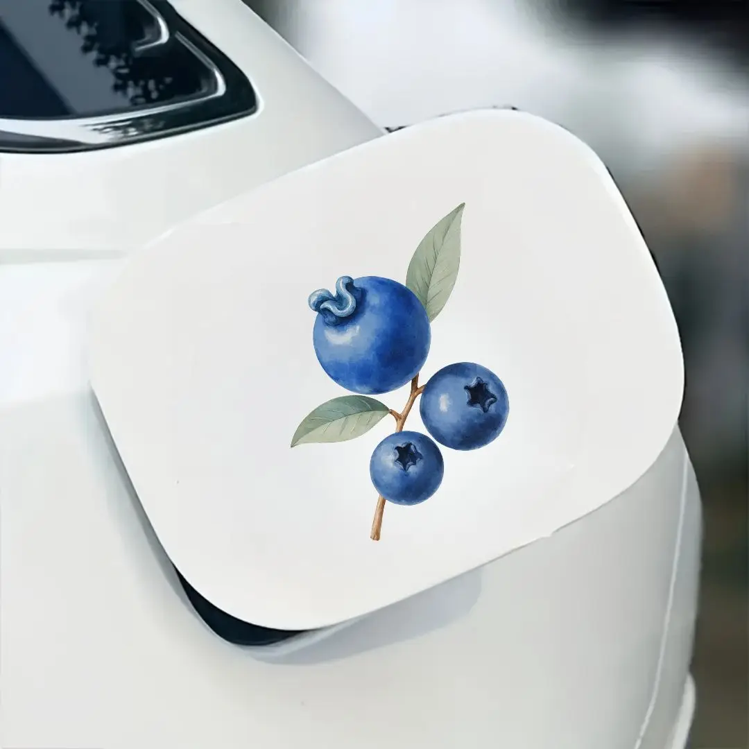 

Watercolor Blueberries Brown Branch Vinyl Sticker, Waterproof Self-Adhesive Decal for Car Windows,Laptops, Helmets & Skateboards