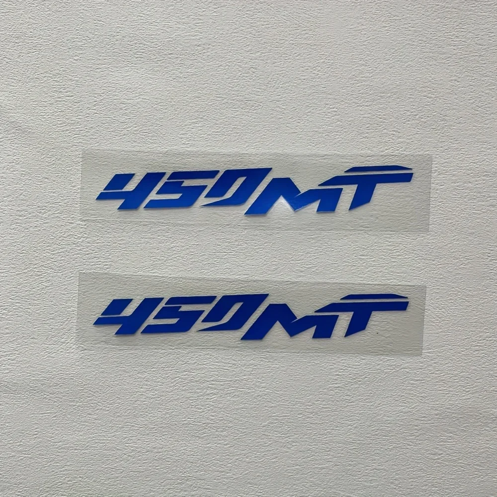 2 PÇS/SET "450MT" Logotipo Adesivo para Decoração de Estilo de Carro de Motocicleta Várias Cores Decalque Acessório