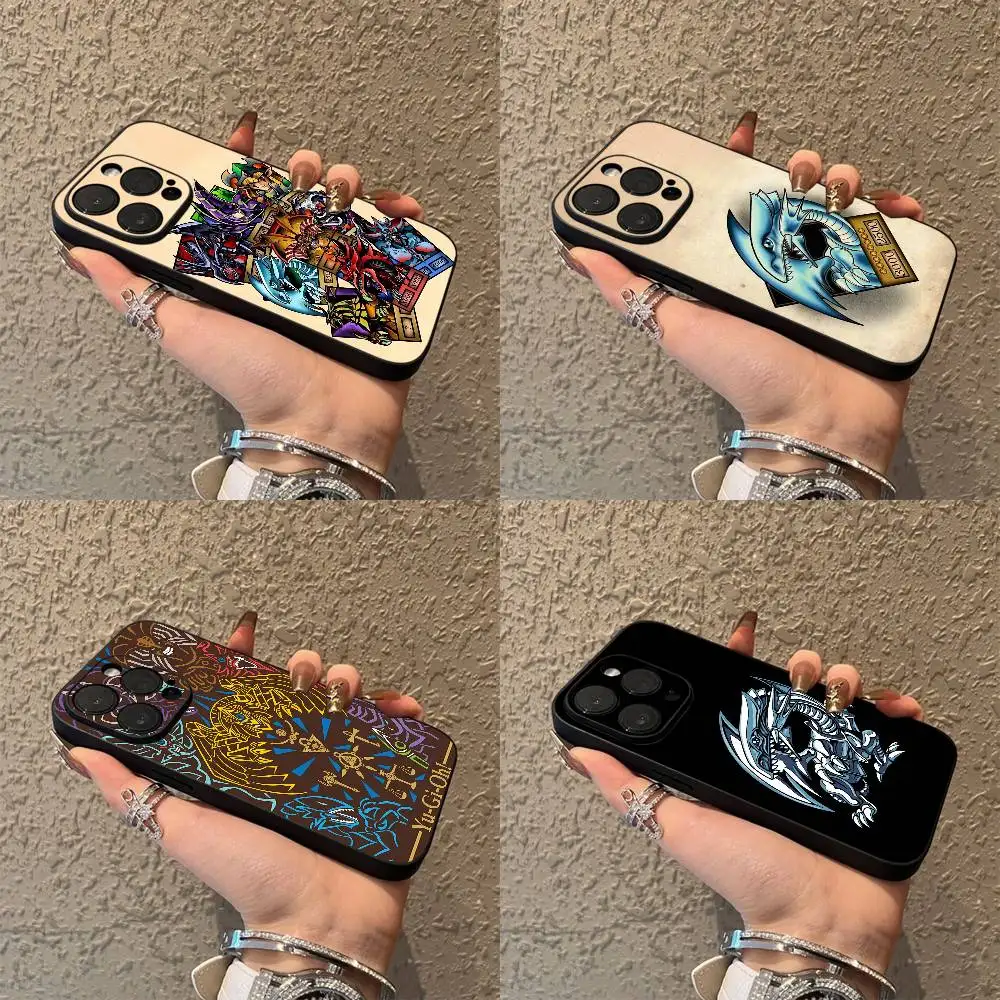 

Blue Eyes White Dragon Y-Yu-Gi-Oh Phone Case For iPhone 17,16,15,14,13,12,Pro,Max,Plus,E,SE4,Air,Mini Black Soft Box
