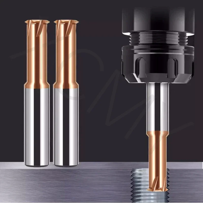 Single tooth carbide Thread Milling HRC 65 60 Degree M1 M1.2 M1.4 M1.6 M2 M2.5 M3-M24 Solid carbide CNC thread Milling cutter