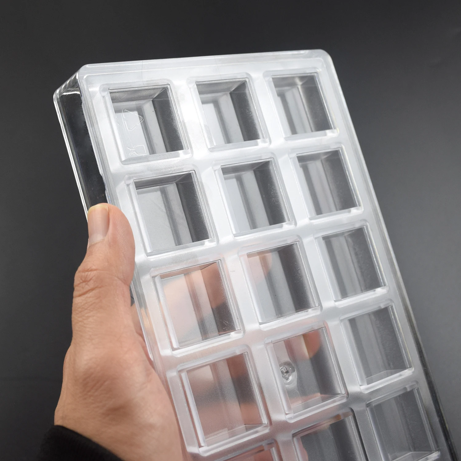 قالب الشوكولاتة البولي كربونات دبي شكل مكعب كاندي بونبونز فندان آيس بيكر شكل قالب الحلويات أدوات الخبز والمعجنات