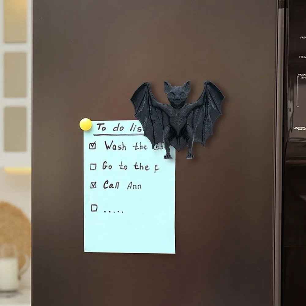 Terrifying Halloween Bat Decor Spiders Decorative Fridge Magnets Creative Ornaments Refrigerator Accessories Prank Accessories