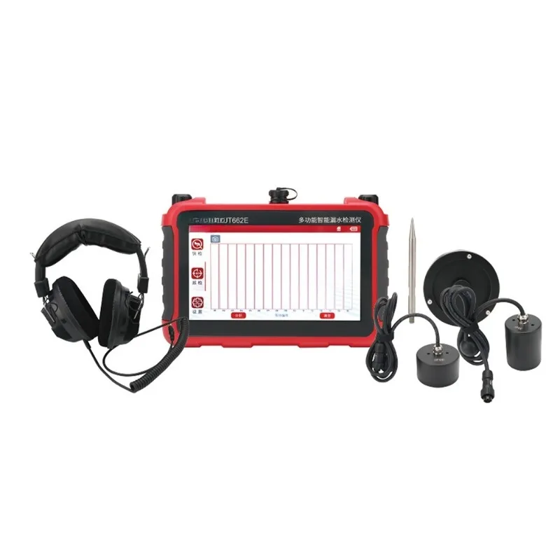 Professional Water Pipe Leak Detector Acoustic Listening Instrument Indoor Underground Plumbing Leak Finder Tap Water Pipeline