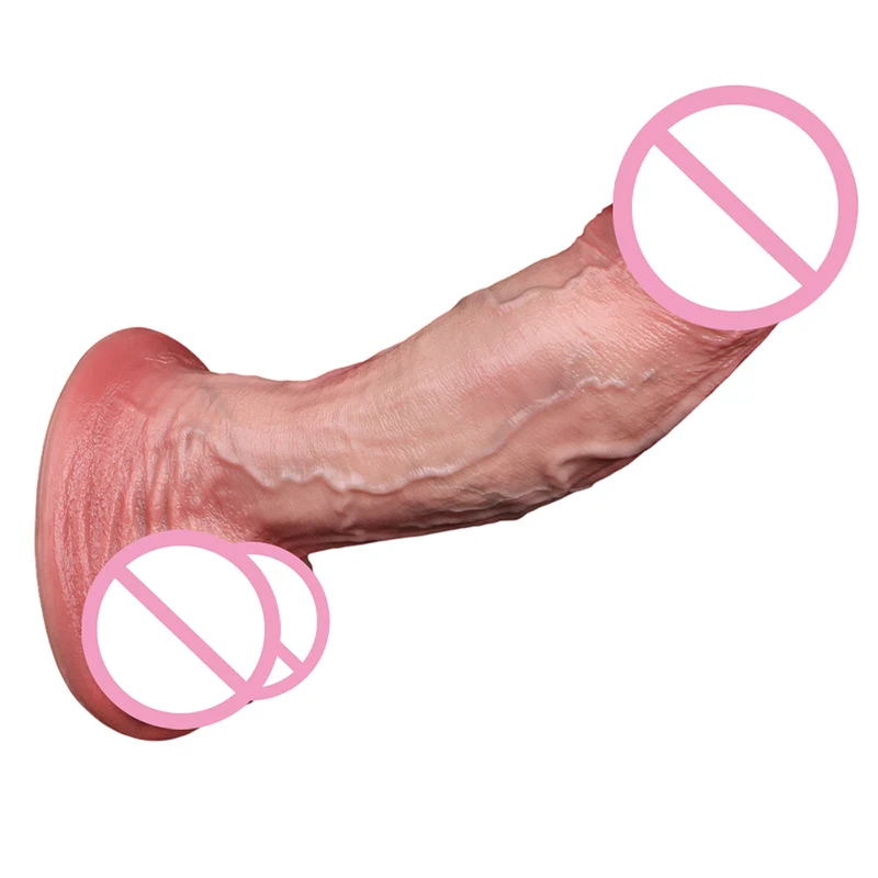 17.9*4.8cm Large Glans Realistic Penis 'Strong' Dildo Silicone Artificial Big Dick Women Masturbator Sex Toys for Pussy Gay Anal