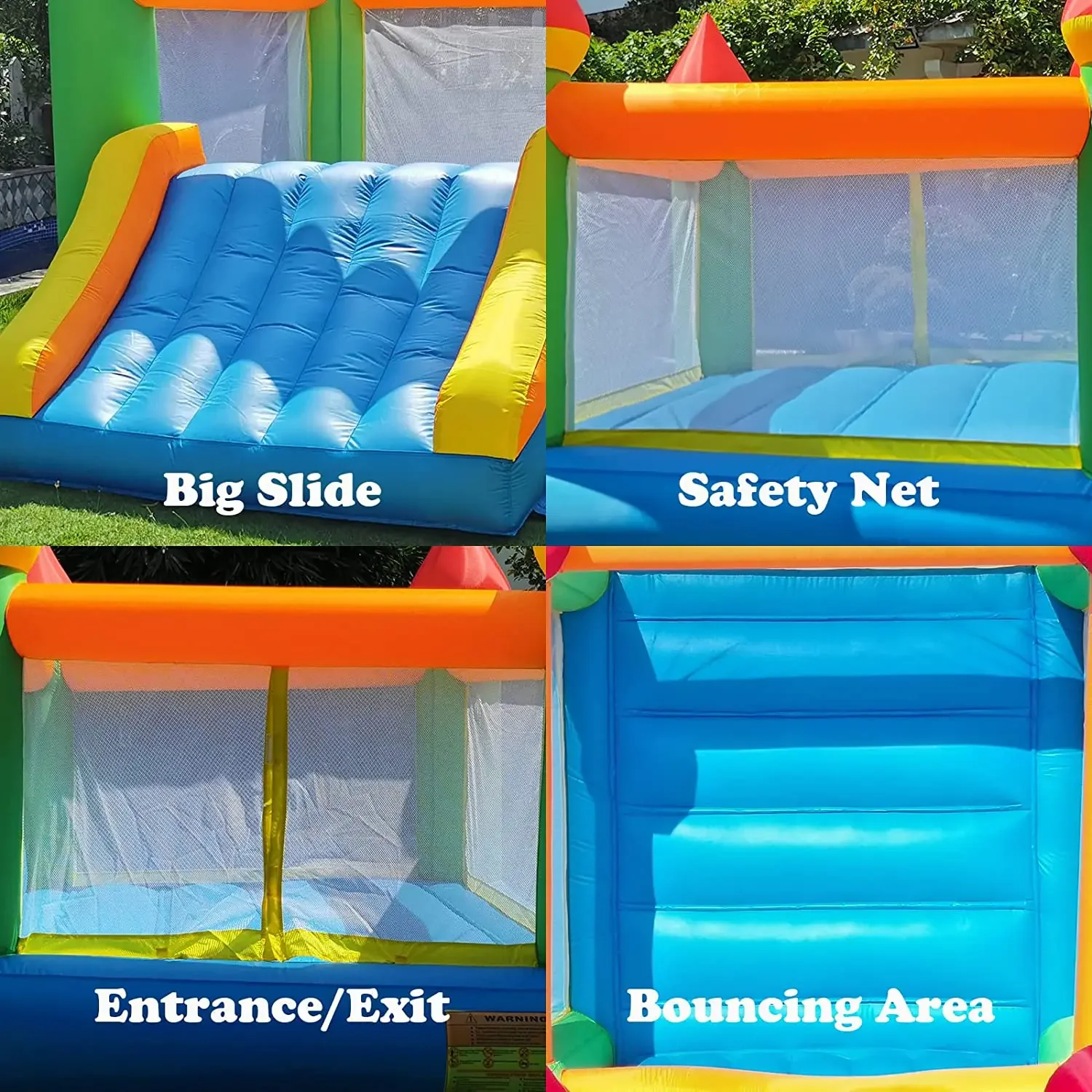 YARD Inflatable Bounce House with Slide for Kids 5-12,12ft x 9ft x 8ft Bouncy Castle Jump House for Adult Toddlers Kids Party