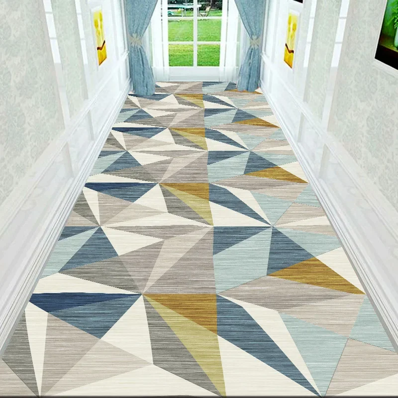 

3D Aisle Corridor Long Runners Floor Mats Luxury Rugs Living Room Decoration Home Carpets for Bedroom Villa Entryway Hall Runner