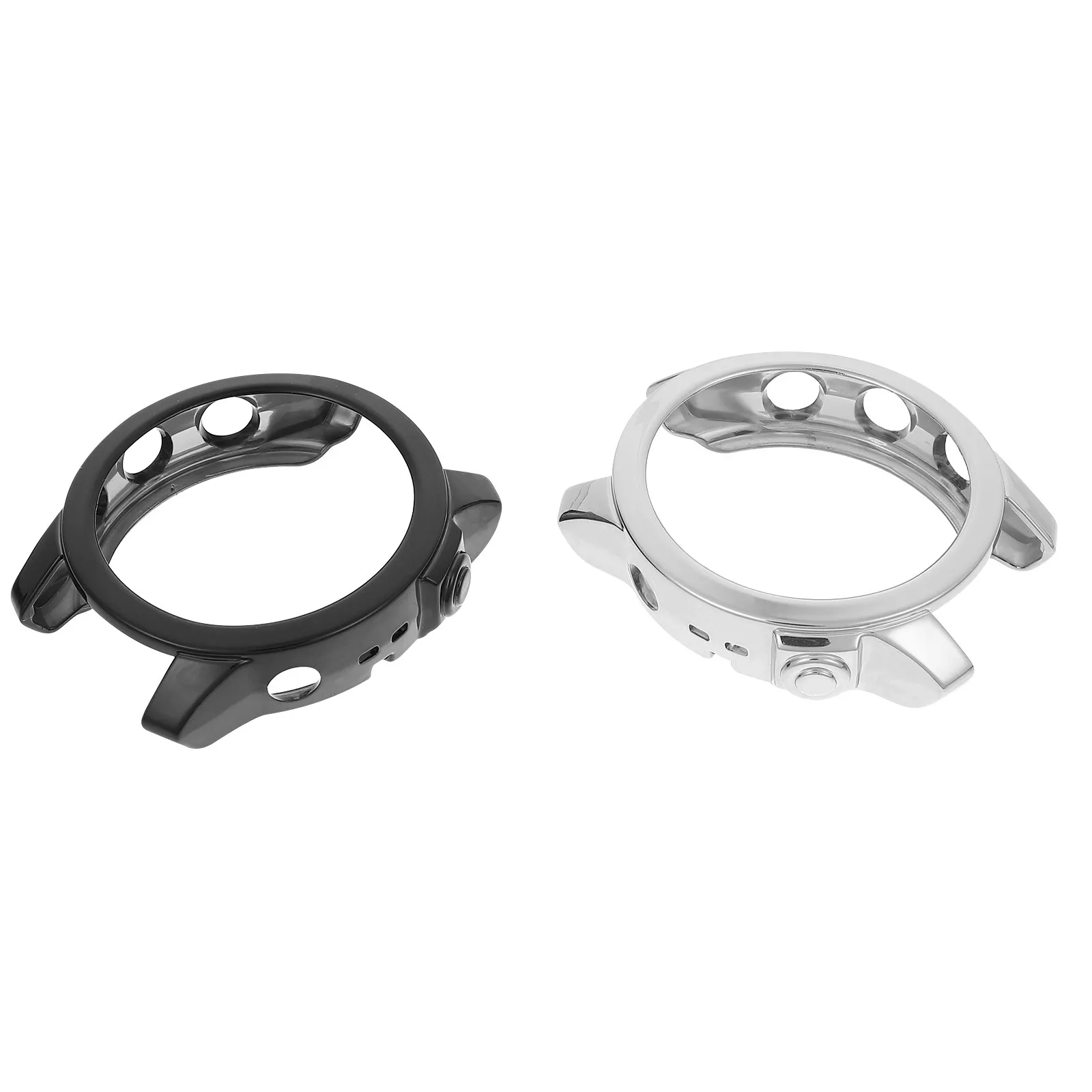 2 fundas protectoras de TPU para reloj inteligente, resistentes a los arañazos, con cubierta completa y diseño elegante, compatibles con Fenix 7.