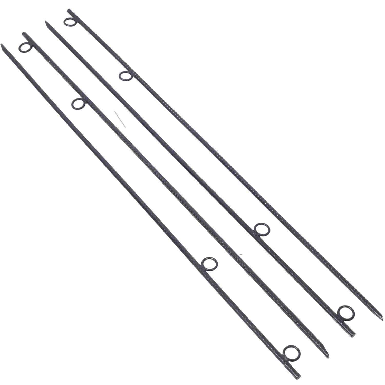 Rebar stake with loop 4pcs Grip Rebar 5/8x 55.5 Inch Steel Durable Heavy Duty Tent Canopy Ground Stakes with Angled Ends and 1 I