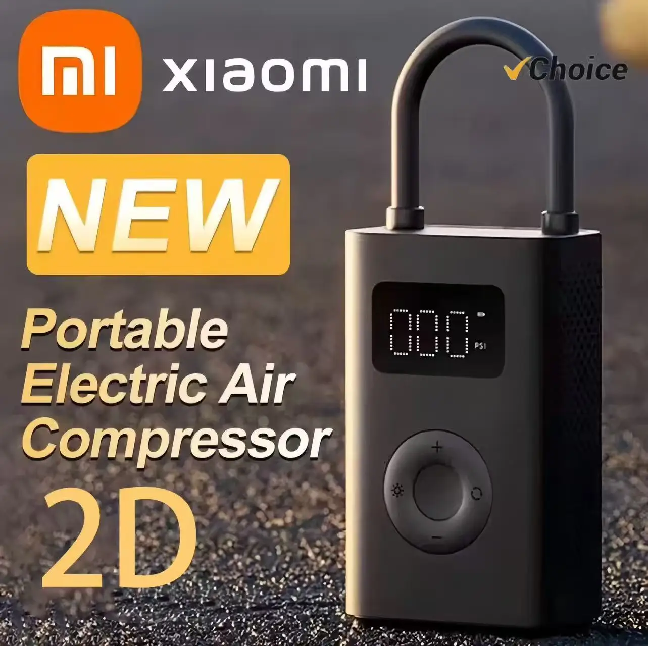 

Xiaomi Mi Home 2025 Новый портативный электрический воздушный компрессор Насос 2D Инструмент для накачивания Многофункциональный повышение скорости 25%