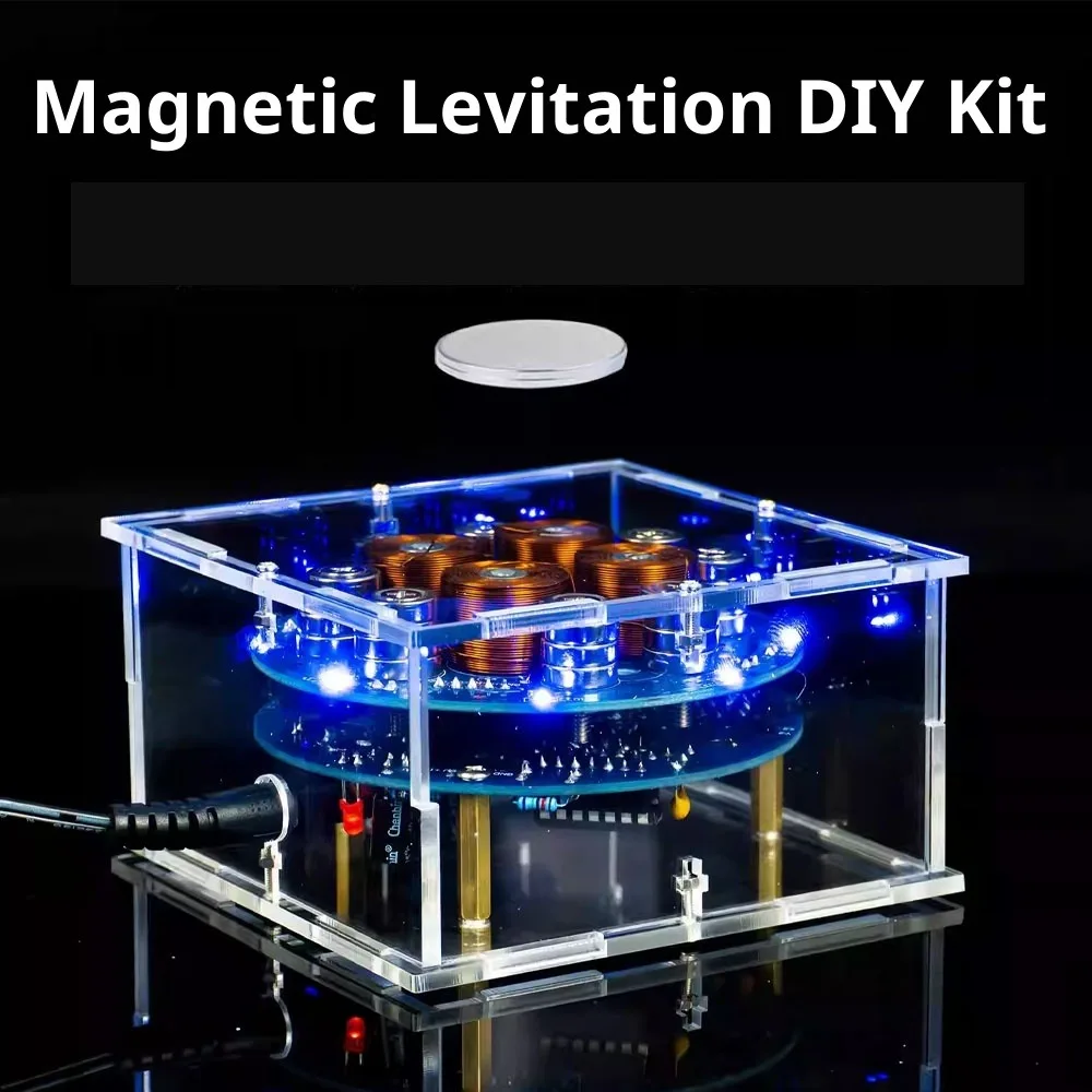 DIY Magnetic Levitation Kit Experiment PCB Soldering Project Practice Solder Assembly 50G/150G Load Magnet DIY Electronic Kit