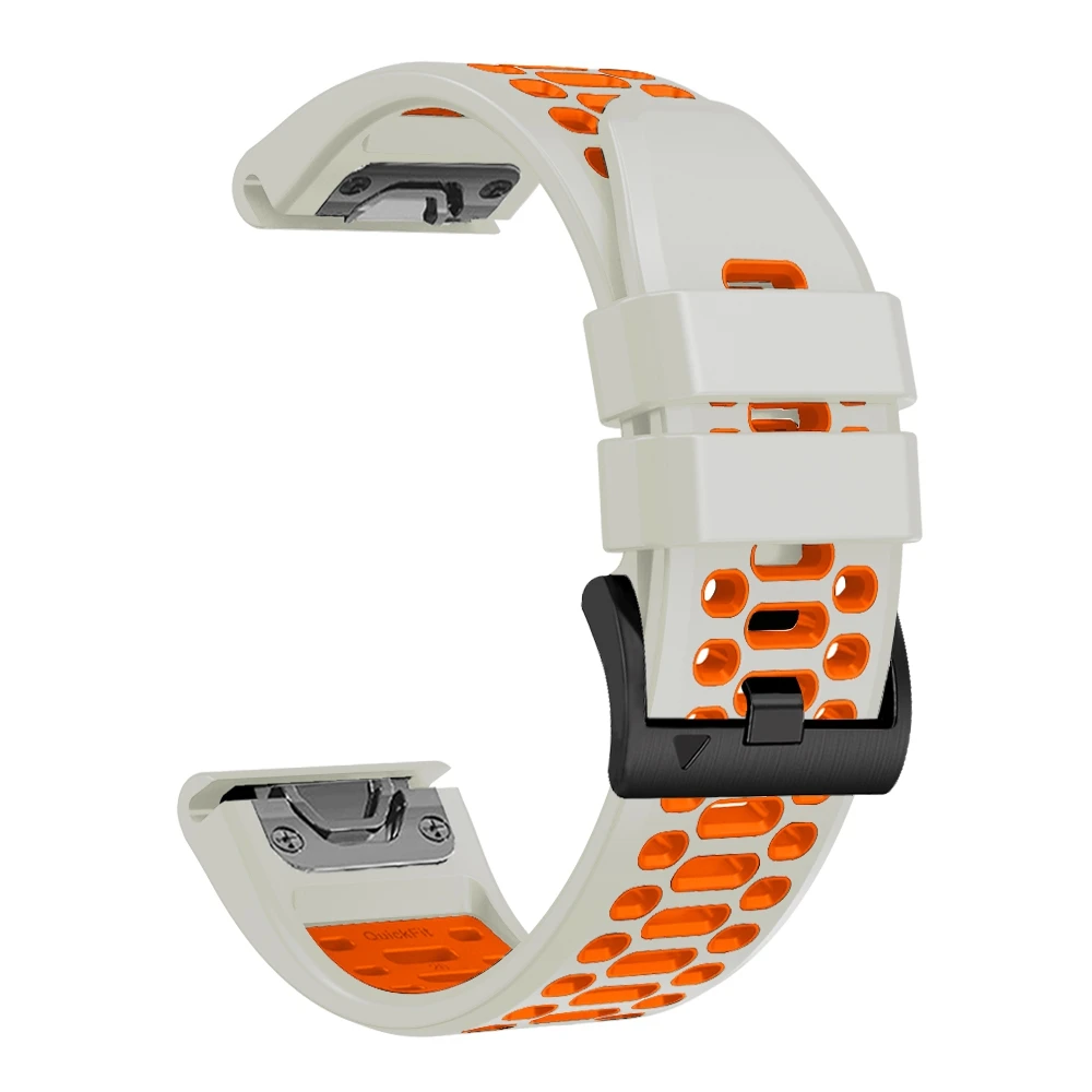 QuickFit 22 mm 26 mm atmungsaktives Sport-Silikonarmband für Garmin Fenix 7X 7 Pro 6X 6 5 5X Plus/Epix 2 47 mm 51 mm Armband-Uhrenarmbänder