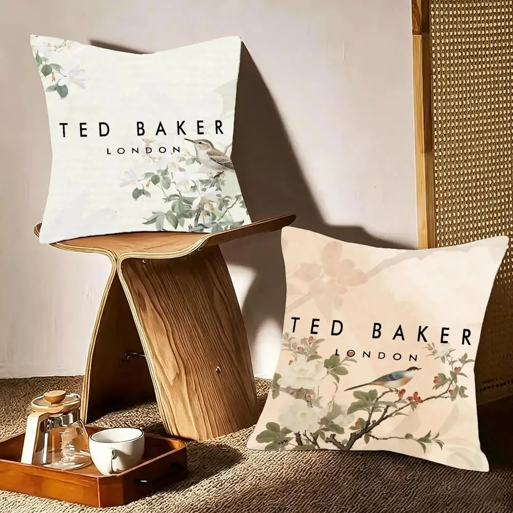 Brand Fashion Ted Baker Cushion Cover Crystal velvet sofa Aesthetic room decor Car seat back cushion