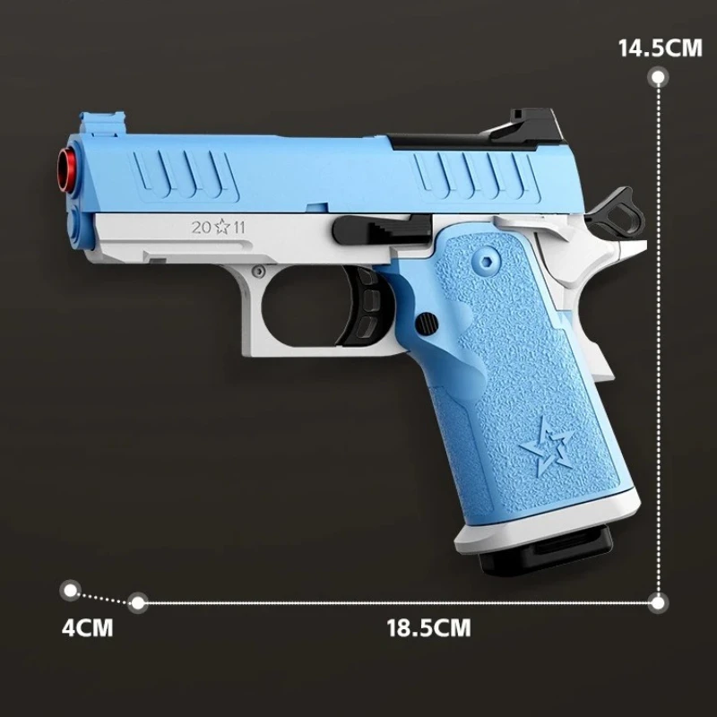 قذيفة إطلاق مستمرة صغيرة رمي مسدس الادسنس الارتداد فارغة معلقة مسدس لعبة في الهواء الطلق CS سلاح للبنين الكبار