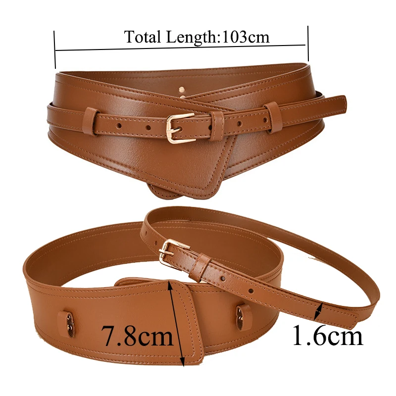 1Pc Deepeel 103cm New Ladies Genuine Leather Belt Fashion Wide Corset Pin  Buckle Wiastband Dress Coat Decoration Cummerbunds - AliExpress 200000297
