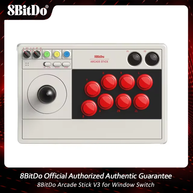 8BitDo Arcade Stick Wireless Wired Bluetooth & 2.4G Wireless USB 8 Buttons  Fighting Stick Joystick Controller For Switch/Windows