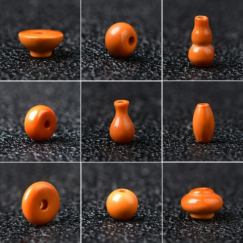 4A Natural Olive Nut Barrel Display Pendant DIY Jewelry Making