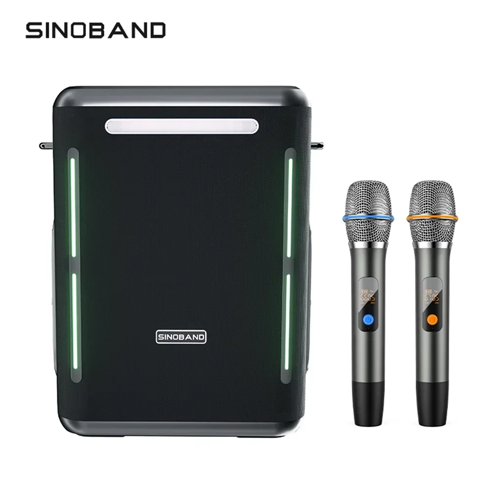 300W Portable Best Karaoke Blue Tooth Subwoofer With Wireless Microphone Sinoband Party 1981 Speaker