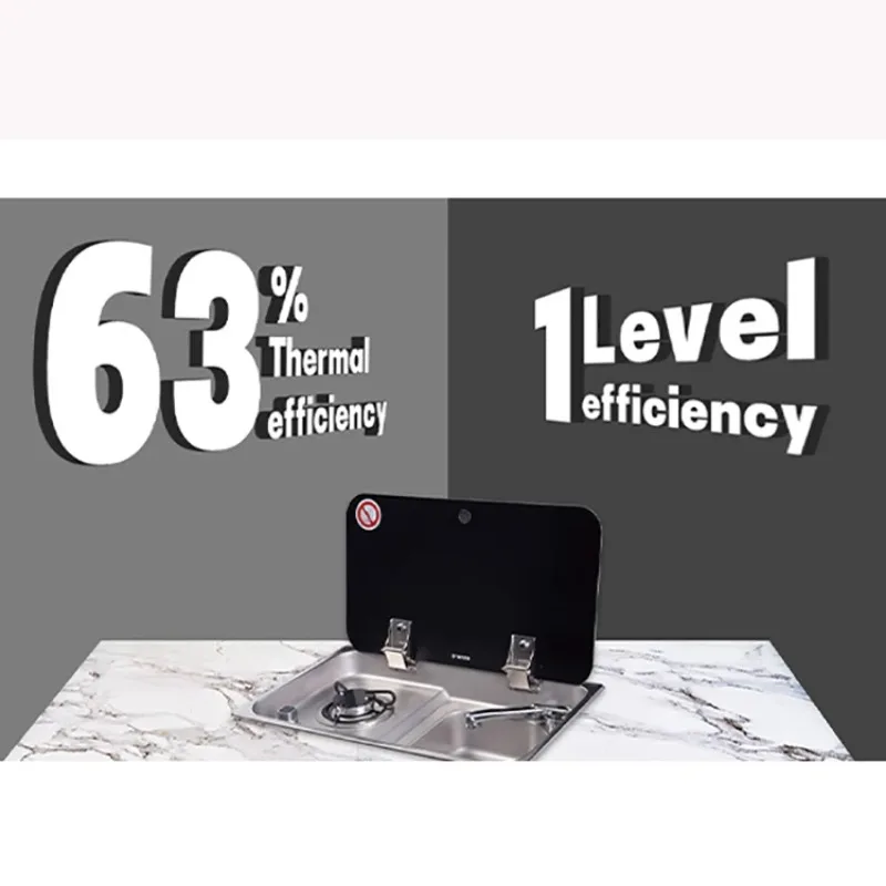 غطاء علوي لموقد RV مقسى ولوح موقد غاز بتصميم مزدوج غير قابل للانزلاق ملحقات مطبخ للتخييم الأساسية