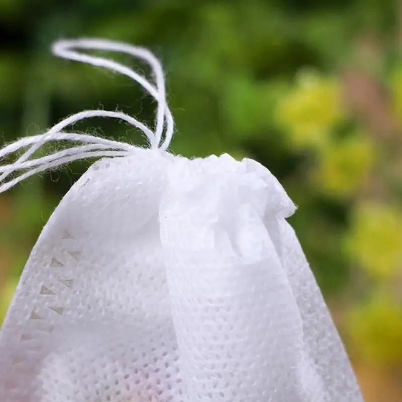 

100pcs Reusable Tea Filters with Drawstring Clean and Safe Brewing Empty Bag