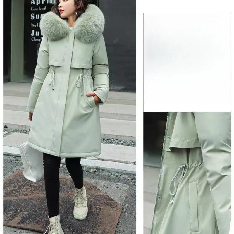 Women\'s Winter Jacket Hodded Fleece Padded Jacket Casual Loose Windbreaker Office Lady Matching New In Coats & Jackets Outerwear