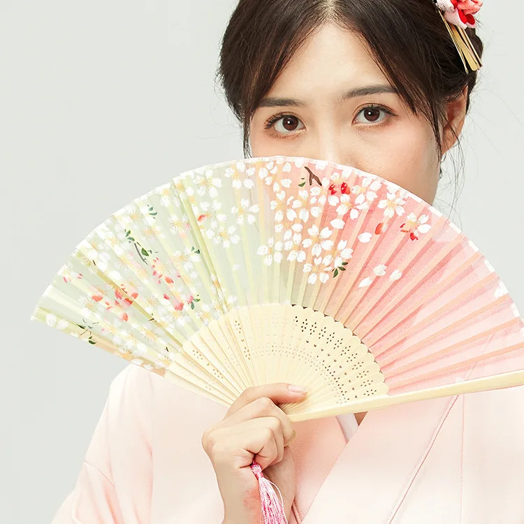 Chinese Traditional Style Fan, Cheongsam and Hanfu, Japanese Folding Fan, Tai Chi Performance Props, DIY Café Wall Decoration