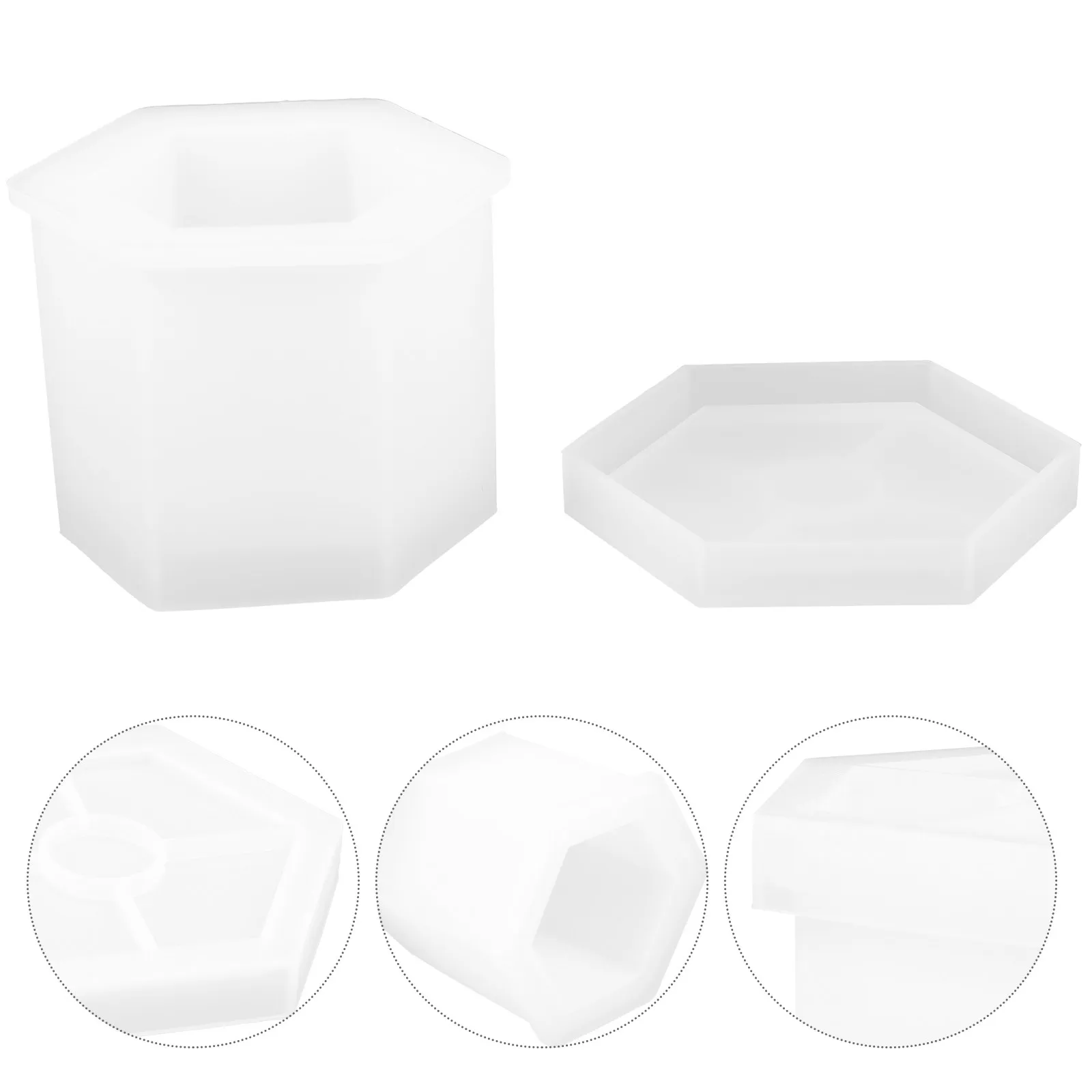 

Набор из 1 шт. силиконовых форм для шестигранных цветочных горшков, DIY-формы для бетона, эпоксидной смолы, для создания цветочных композиций, ваз, декора для рабочего стола