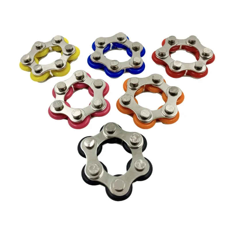 Creative Antistress Toy Metal Decompression Chain Fidget Toys for Autism ADHD Stress Relief Sensory Toys Hand Spinner Fidget Toy