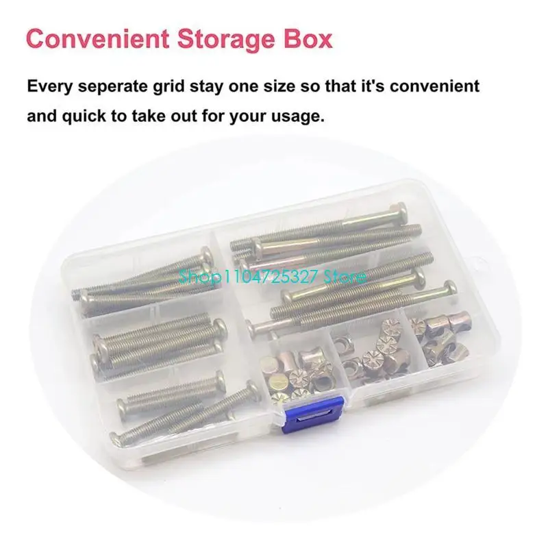 D8KF 50 Pcs/set Drive Socket Cap for Head M6x 40/50/60/70/80mm for Furnitures Be
