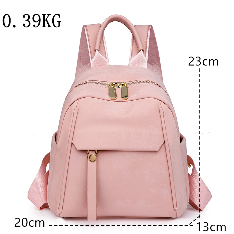 Women\'s Mini Backpack Fashion Solid Color PU Leather Small Schoolbags for Girls Outdoor Travel Item Sorage Backpacks Ladies Bags