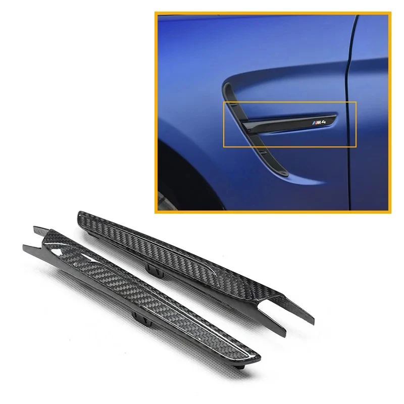 

Carbon Side Fender Vent Trim for BMW F80 M3 F82 M4 2014+, Carbon Fiber Replacement, Car Exterior Accessories