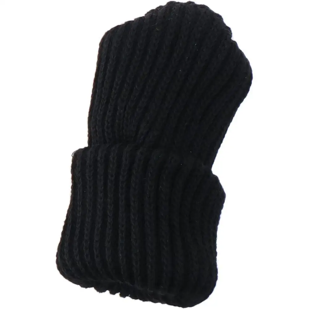 24 Pcs Reusable Black Chair Leg Protectors Knitted Chair Leg Socks Stool Leg Covers Hardwood Floors