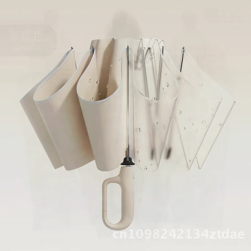 

Zuodu Fully Automatic Buckle Umbrella Reverse Foldable Portable Thickened Storm-Resistant Double Umbrella Rain Or Shine Adult