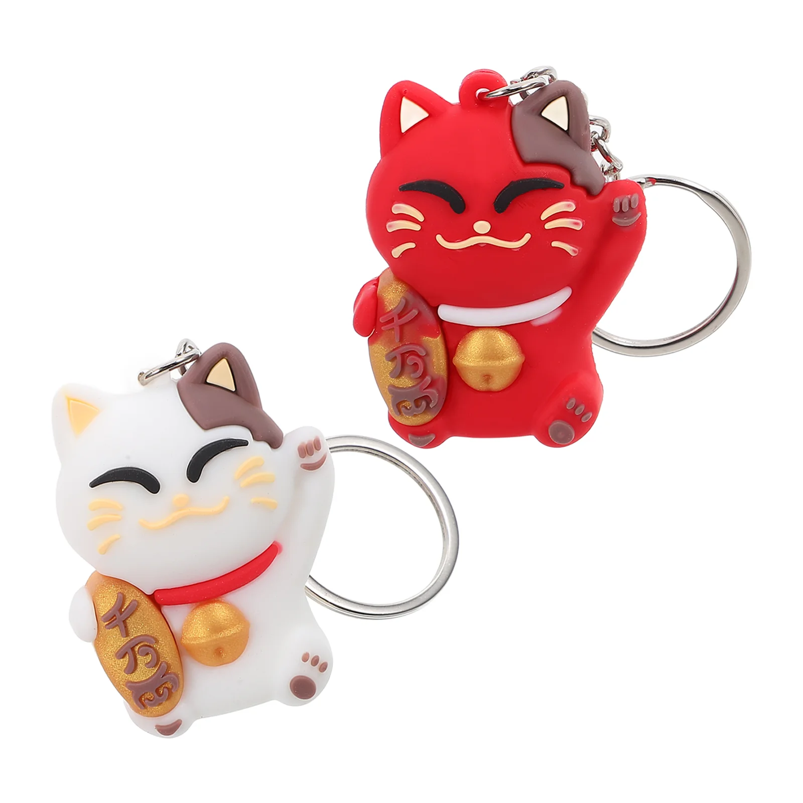 

Key Chain Pendant Good Luck Charm Lucky Cat Keychain Fittings Phone Gifts Pvc Bag Miss