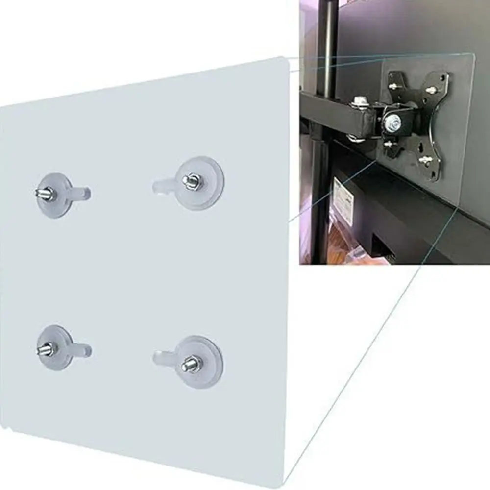 Self Adhesive Monitor Mount Adapter Plate No Drill Strong Load Bearing Screen Bracket Back Plate Easy Installation