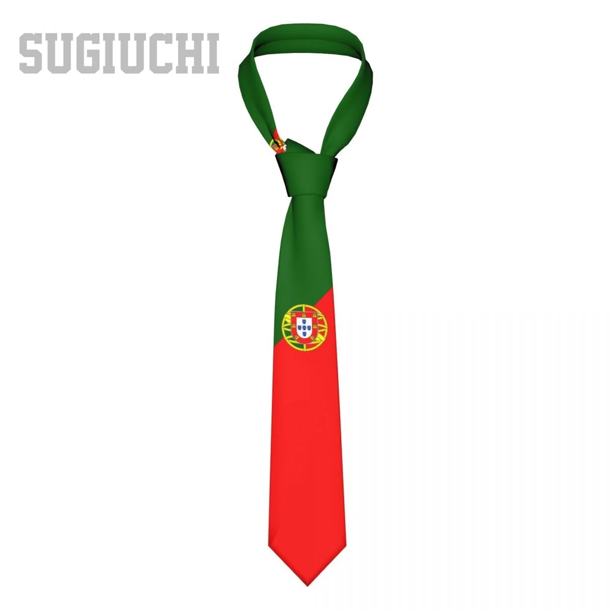 Portugal Flag Emblem Men Women Neck Ties Casual Plaid Tie Suits Slim Wedding Party Business Necktie Gravatas