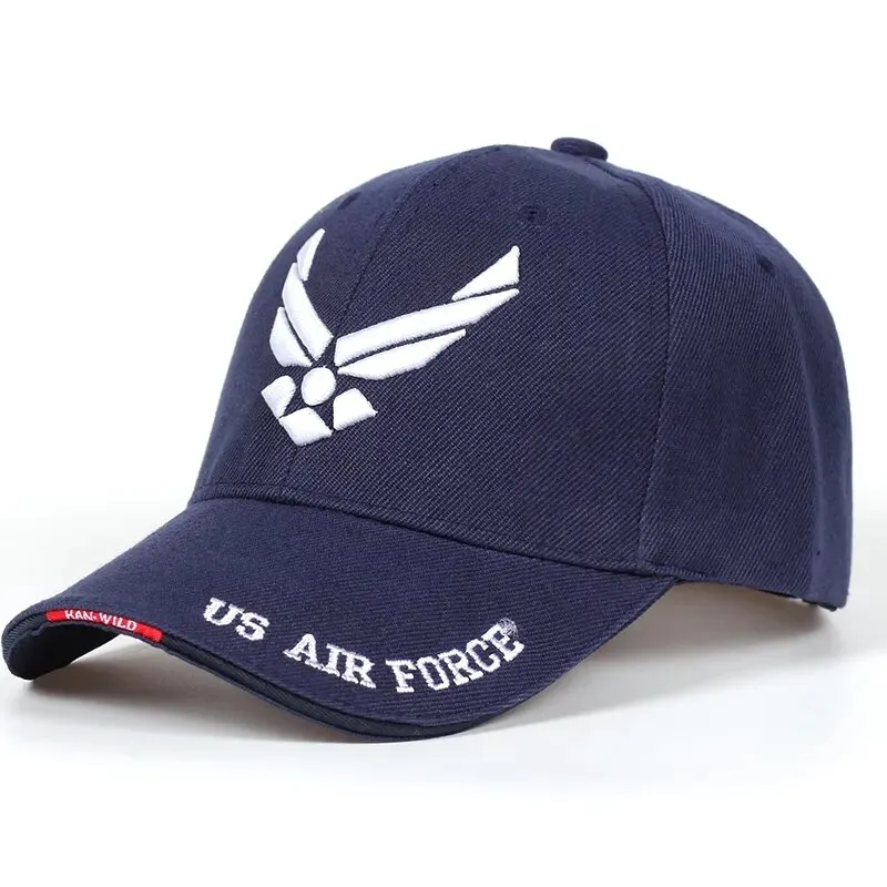 US Air Force V-Mark Embroidery Baseball Caps Spring and Autumn Outdoor Adjustable Casual Hats Sunscreen Hat