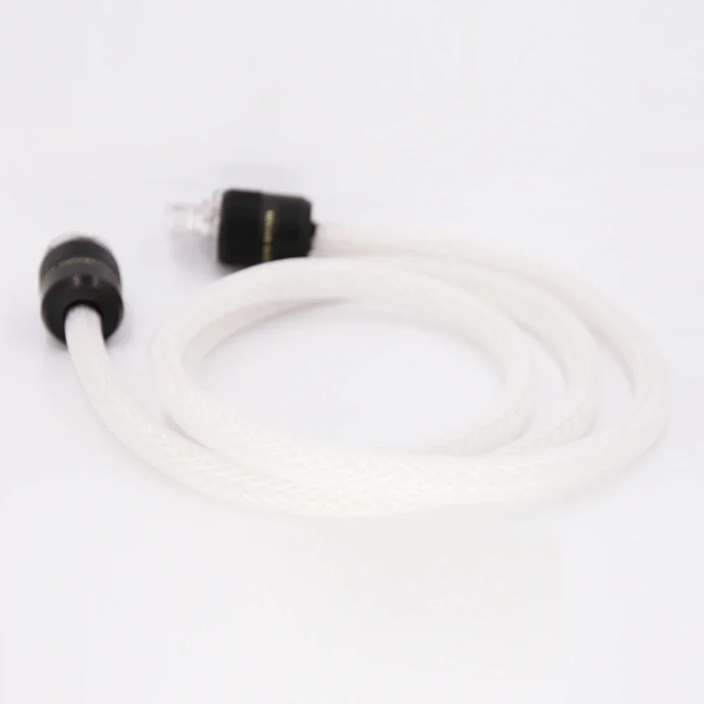 Audiocrast HiFi OCC посеребренный 8-поворотный кабель питания 8AG Кабель питания с родиевым покрытием Разъем питания переменного тока США для аудио