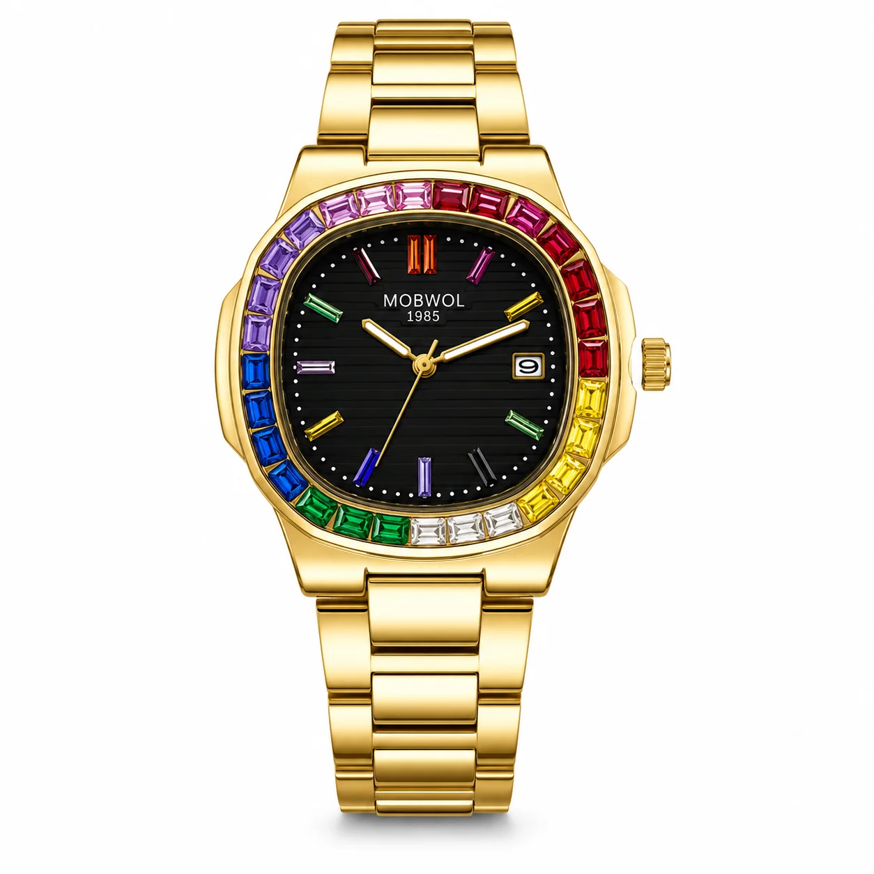 Smartwatch Square Watches For Men - Orologio da Polso MOBWOL con Quadrante