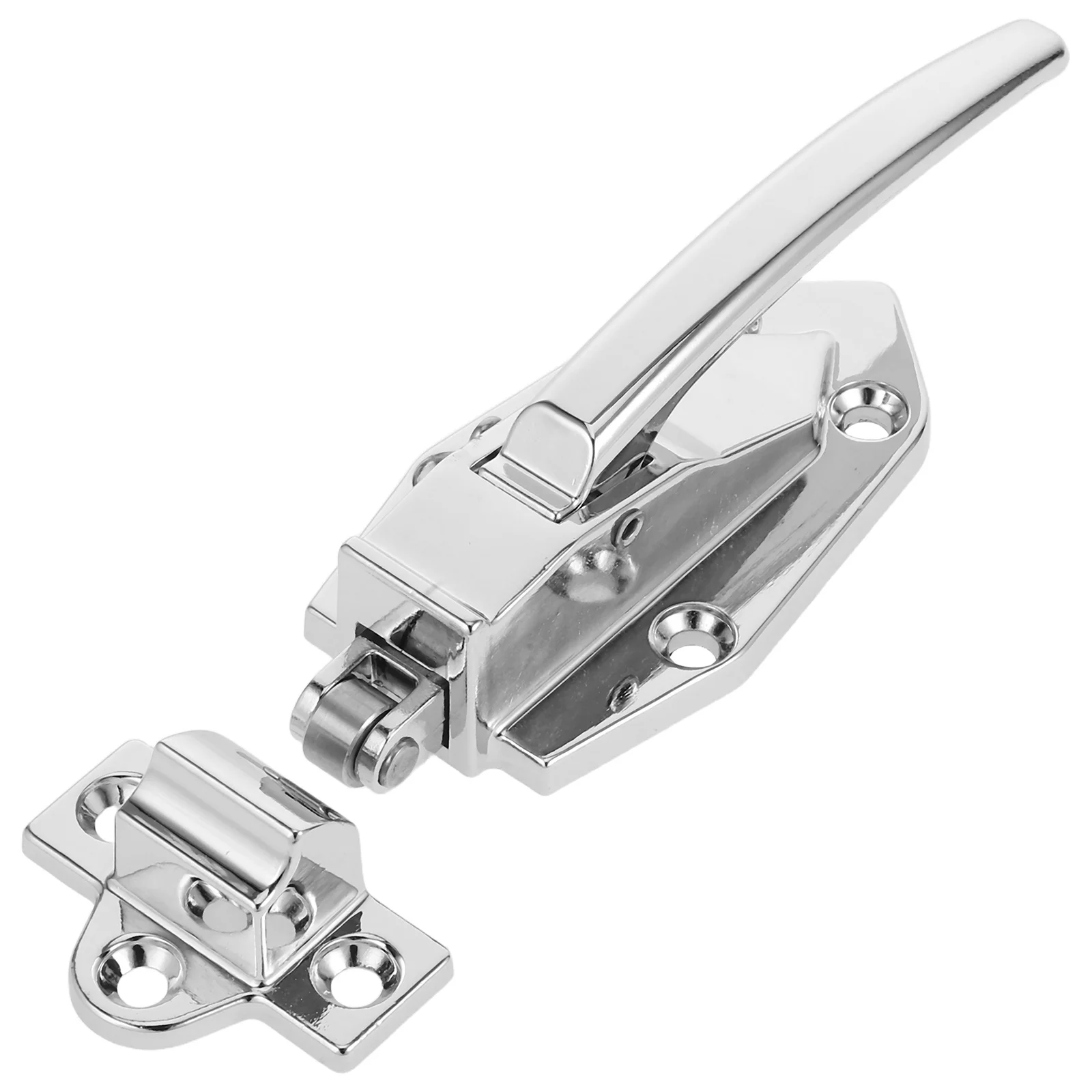 

1Set Zinc Alloy Oven Door Handle Latch Heavy Duty Embedded Installation for Freezer Cooler Steam Cabinet Replacement Repair