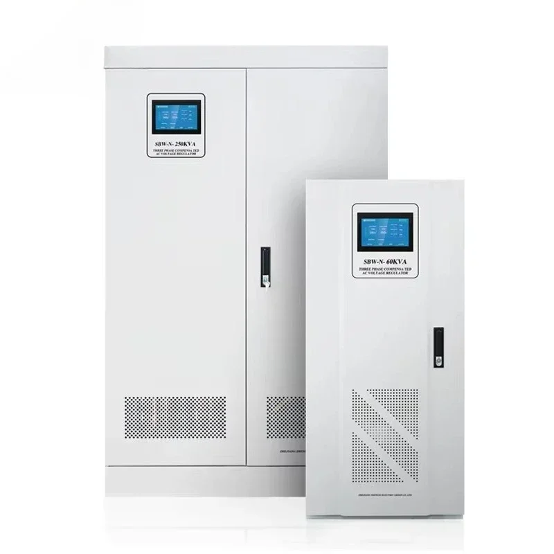 ZX SBW-N-100KA 150KA Ac Sero Stilizer 3 Phase LCD Display High Compensating oltage Regulator for Seri