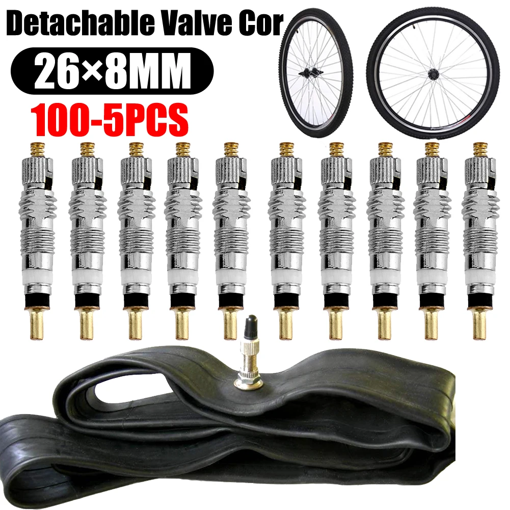 

100-1PCS Bicycle Valve Extender Bike Tire Wheel French Valve Extenders Caps Core Adapter for Outdoor Cycling Supplies Tools