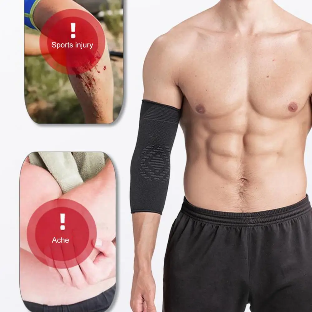 Elbow Support Elastic Joint Pain Relief Elbow Protective Pad Knitting Sport Basketball Arm Sleeve Elbow Brace Gym Arm Sleeve